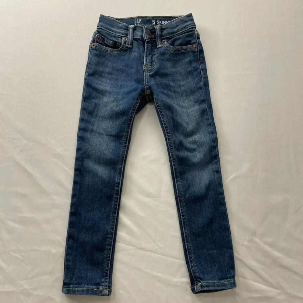 Gap Kids Skinny Slim Jeans Medium Wash Denim Boys Size 5